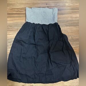 Theory Black Strapless Dress